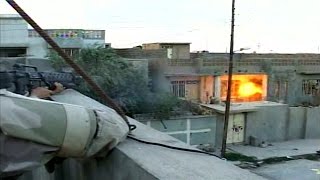 Iraq War  Soldiers Engage Sniper In Tal Afar [upl. by Ellerd818]