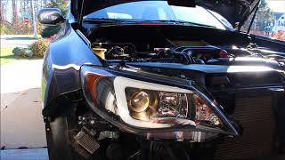 CStyle Headlights Install 2013 WRX Hatchback [upl. by Woodring]