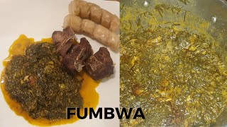 HOW TO MAKE FUMBWA  TASTE OF CONGO RECETTE DE FUMBWA [upl. by Enirac]