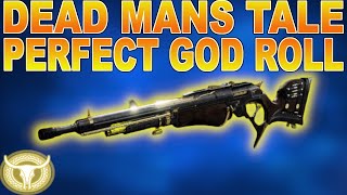 HOW TO GET DEAD MANS TALE CATALYST amp CRAFTED GOD ROLLS  Destiny 2 [upl. by Dougal318]