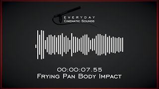 Frying Pan Body Impacts  HQ Sound Effects [upl. by Aidnic663]