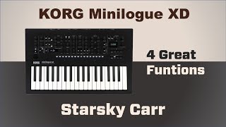 Korg Minilogue XD  4 GREAT functions review and demo inc CV connectivity [upl. by Maureen]