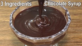 The Best Chocolate Syrup Recipe with 3 Ingredients  How to make Chocolate Syrup at Home [upl. by Piero684]