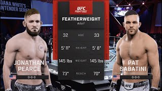 UFC Vegas 98 Pearce vs Sabatini UFC 5 Simulation [upl. by Mayer]