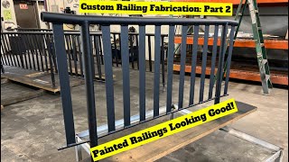 Custom Aluminum Railing Fabrication Part 2 [upl. by Mat]