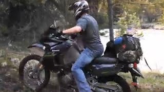 Atlanta Idaho KLR650 Mud Slinging Hill Climb [upl. by Anomahs]