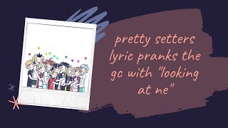 Haikyuu Texts Pretty Setters pranks the group chat with Looking At Me [upl. by Akilaz]