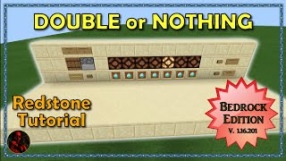 Double or Nothing Gambling Machine  Minecraft Win 10 PE  Bedrock Edition [upl. by Shewchuk]