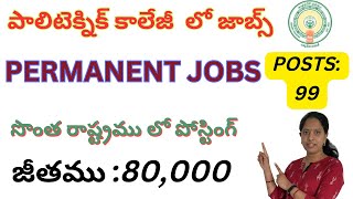 Government Polytechnic College Recruitment 2024 APPSC Polytechnic Lecturer Jobs 2024  APPSC [upl. by Ahtaela160]