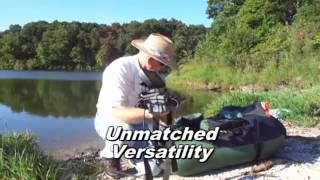 How to easily put a fish finder on your fishing float tube or inflatable boat [upl. by Enomas228]