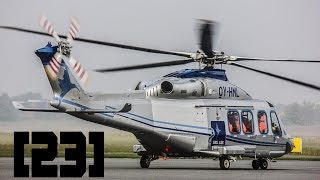 23 Bel Air  Agustawestland AW139  takeoff at Esbjerg Airport [upl. by Raamaj]