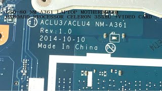 ACLU3 ACLU4 NMA361 REV 10 Bios Lenovo G5080 [upl. by Gaw]