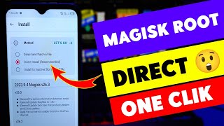 Magisk Root Direct Istall One Clik 😲 How To Root Android 13 12 11 10 9 8 Version Root Magisk Github [upl. by Wellington498]