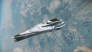 Exploring and Flying the BIGGEST ship in Star Citizen quotOrigin 890 Jumpquot [upl. by Martie]