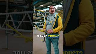 Zollstock Challange handwerk gerüstbau unternehmer challenge zollstock tricks baustelle spaß [upl. by Adniral]