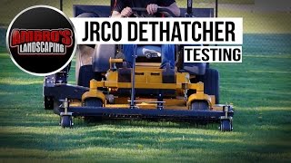 New JRCO Dethatcher  Demostration at Ambros Testing Grounds [upl. by Kcinomod305]