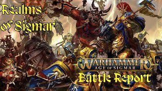 Age of Sigmar Battle Report  Kharadron Overlords vs Ossiarch Bonereapers [upl. by Aiveneg257]