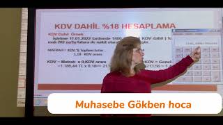 KDV  18 DAHİL HESAPLAMA [upl. by Aoniak252]