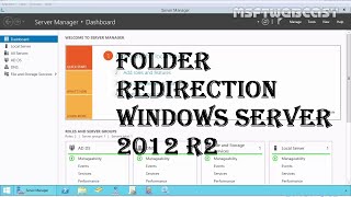 13 Folder redirection windows server 2012 R2 70410 MCSA [upl. by Artened]