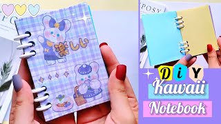 How to make kawaii mini binder notebook at home  DIY mini binder notebook [upl. by Ralyt]