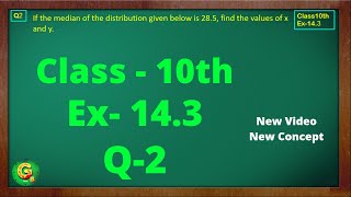 Ex 143 Q2 Class10  Statistics  Class10 Math  NCERT CBSE  Green Board Classes [upl. by Nancee]