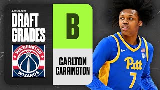 Bub Carrington Selected No 14 Overall by Portland Trailblazers  2024 NBA Draft Grades  CBS Sports [upl. by Aynik715]