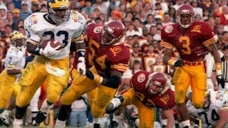 1989 Rose Bowl Michigan vs USC [upl. by Rotow]