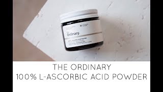 The Ordinary 100 LAscorbic Acid Powder Review and How To Use It [upl. by Riana95]