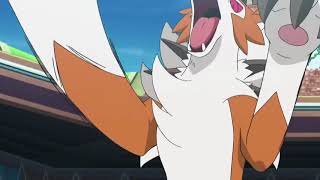 Pokemon Battle  Incineroar vs Dusk Lycanroc [upl. by Suoilenroc31]