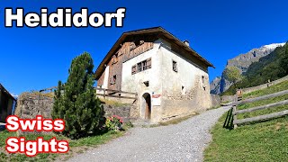 Heididorf Heidi Village Maienfeld Switzerland 4K Video [upl. by Hally]