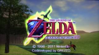 The Legend of Zelda Ocarina of Time 3D Opening Title Screen [upl. by Bradan]