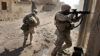 US MARINES IN BATTLE OF FALLUJAH  URBAN COMBAT FOOTAGE  IRAQ WAR [upl. by Fuhrman]