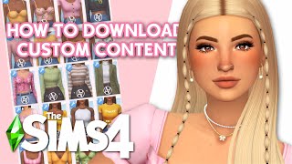 HOW TO DOWNLOAD amp INSTALL CUSTOM CONTENT FOR SIMS 4 🤍 [upl. by Ynoyrb]