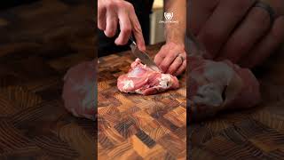 How to easily debone a turkey leg [upl. by Nelloc]