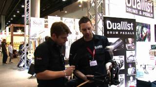 Musikmesse 2011 Duallist Drum Pedals News english [upl. by Catlaina]