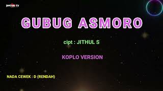 GUBUG ASMORO KARAOKE KOPLO NADA CEWEK  KARAOKE CAMPURSARI [upl. by Dorcia]