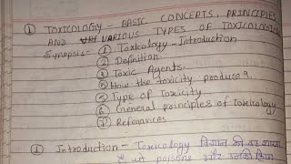 Toxicology  Basic concepts principles and various types of toxicology ll MSc 3 sem zoology notes [upl. by Ndnarb]