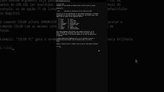 COMO MUDAR COR DO CMD cmd windows windows10 windows11 networksecurity dicaswindows [upl. by Eruot606]