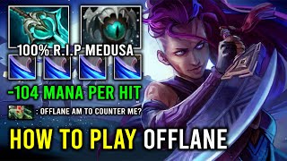 How to Play AM Offlane in 733 Like a Pro with 104 Mana Burn Per Hit Disperser Delete Medusa Dota 2 [upl. by Merline]