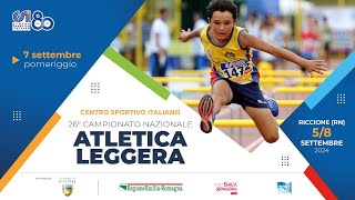 26° Campionato nazionale di atletica CSI  Sabato pomeriggio 12 [upl. by Naitsabes]