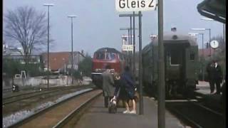 Bahnhof Preetz im Frühjahr 1975 [upl. by Ardelle]