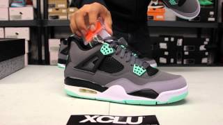 Air Jordan IV quotGreen Glowquot Unboxing Video at Exclucity [upl. by Kellie]