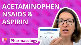 Acetaminophen NSAIDs amp Aspirin  Pharmacology  Nervous System  LevelUpRN [upl. by Suoirtemed]