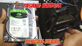 Cara Memasang Hardisk Komputer Tutorial Lengkap [upl. by Hubsher]