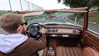 AMAZING Driver Level Mercedes Benz 280SL goes for a Test Drive [upl. by Einwat1]