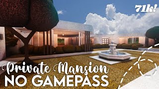 No Gamepass Private One Story Mansion Layout I 71k I Bloxburg Build Tutorial and Tour  iTapixca [upl. by Eart]