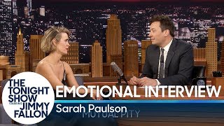 Emotional Interview with Sarah Paulson [upl. by Dlareme]