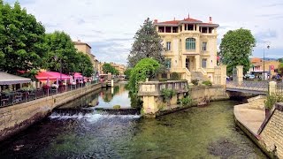 4K LIslesurlaSorgue  the Town of Water France Provence videoturystaeu [upl. by Inhoj501]