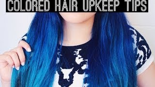 Colored Hair Upkeep Tips [upl. by Hewett]