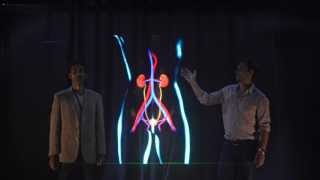 HAMLET  3D holographic projection trialled in SGUL medical lectures [upl. by Enytsirk438]